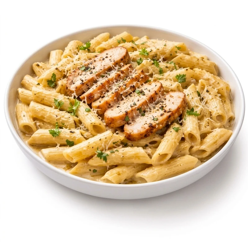Chicken Alfredo Penne at Pizza On Fire in Calgary